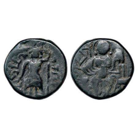 Hephthalites/White Huns, Mihirakula (515-530 AD), Copper Unit, Taxila/Kashmir type, MAC 37