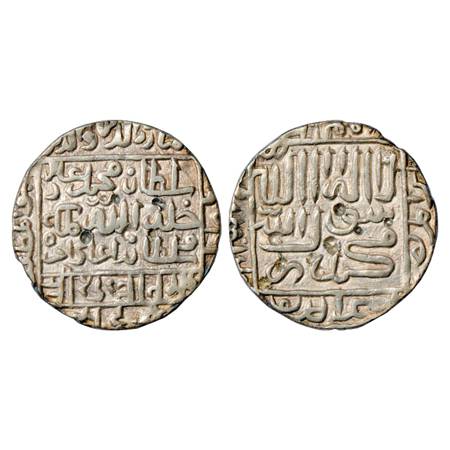 Sultans of Delhi, Suris, Muhammad Adil Shah (1552-1552 AD), Silver Rupee, 'mint less' type