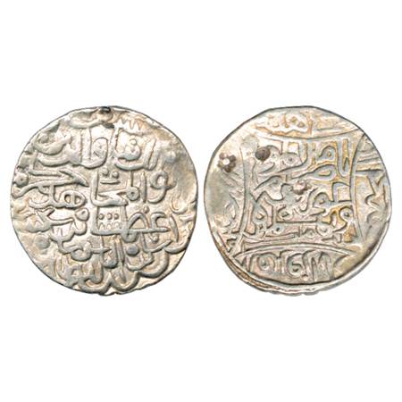 Sultans of Bengal, Saif al-Din Hamzad Shah (1410-1412 AD), Silver Tanka, Hadrat al-Firuzab