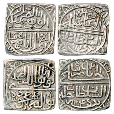Sultans of Malwa, Silver Tanka (2), Nasir Shah (1500-1510 AD), AH 914, G&G M116 and Mahmud
