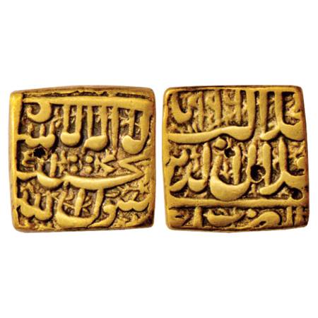 Akbar (1556-1605 AD), Gold Heavy Mohur, Ujjain Mint, AH 996, 12.60g. Very Fine+, Extremely