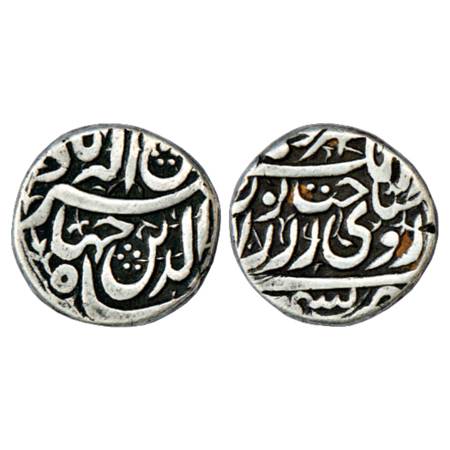 Jahangir (1605-1627 AD), Silver Heavy Rupee (20% heavy weight), 13.26g. Kashmir Mint, 'Sak