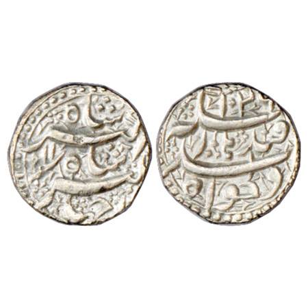 Jahangir (1605-1627 AD), Silver Rupee, Qandhar Mint, AH 1026/RY 11, KM 142.2. Very attract