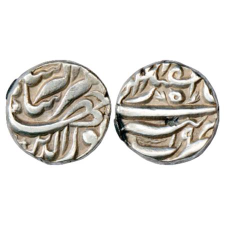 Jahangir (1605-1627 AD), Silver Rupee, Tatta Mint, Isfandarmunz, RY 19, KM 145.17. A littl