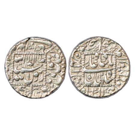 Shah Jahan (1628-1658 AD), Silver Rupee, Akbarabad Mint, AH 1051/RY 14, KM 235.3. Well cen