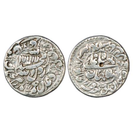 Shah Jahan (1628-1658 AD), Silver Rupee, Dar ul-Khilafat Akbarabad Mint, AH 1067/RY 31, bo