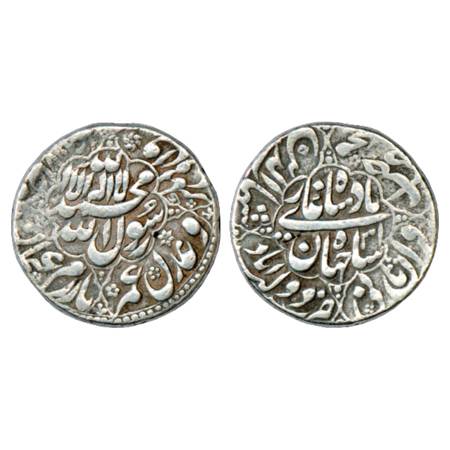 Shah Jahan (1628-1658 AD), Silver Rupee, Daultabad Mint, AH 1067/RY 31, both side eight fo