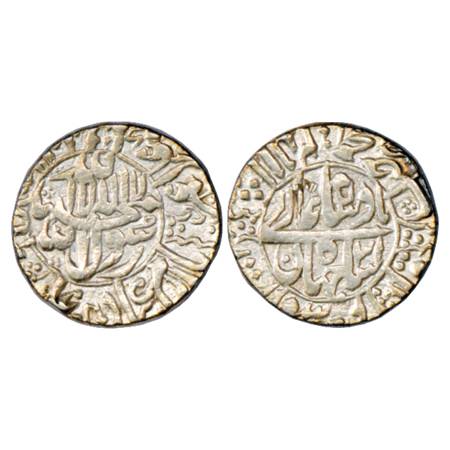 Shah Jahan (1628-1653 AD), Silver Rupee, Surat Mint, RY 31, both side circle border, KM 22