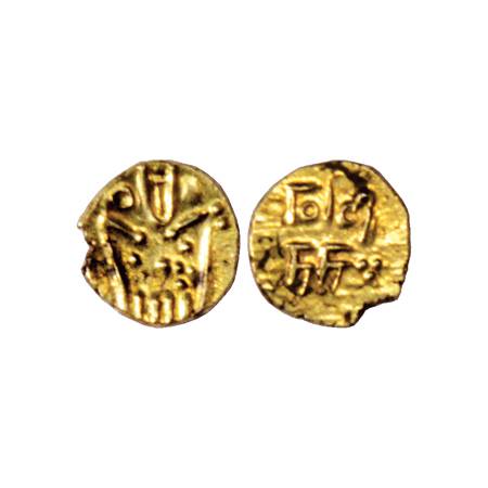 Maratha Confederacy, Gold Fanam, Gingee Mint, attributed to Rajaram (1689-1700), Chhatrapa