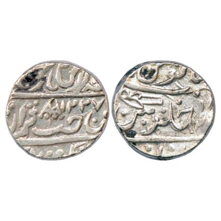 Dholpur , Kirat Singh (1788-1806 AD), Silver Rupee, struck at Dholpur Mint, in the name of