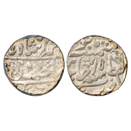 Jaipur , Silver Rupee, Sawai Jaipur Mint, in the name of Muhammad Akbar II, RY 15, KM 15. 