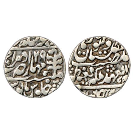 Jaipur , Madho Singh II (1880-1922 AD), Silver Rupee, Sawai Jaipur Mint, in the name of Qu