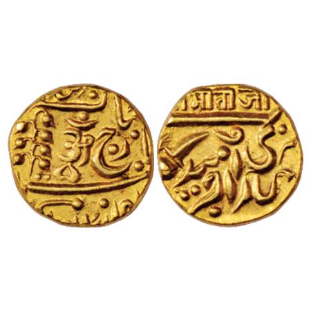 Jodhpur , Umaid Singh (1918-1947 AD), Gold Mohur, 10.96g, in the name of George V, Nagari 