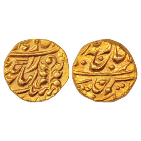 Kishangarh , Yaghyanarayan Singh (1926-1938 AD), Gold Mohur, 10.94g, in the name of George