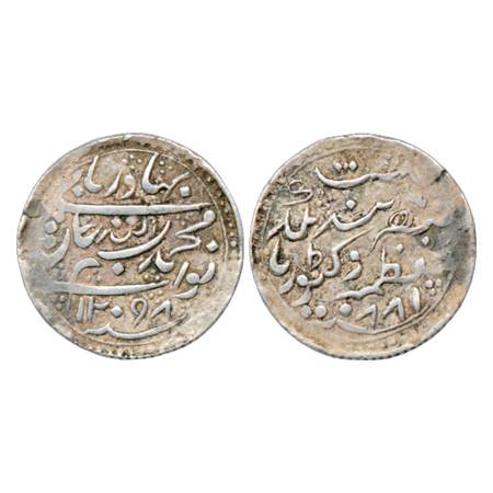 Radhanpur , Bismilla Khan (1874-1895 AD), Silver 8 Annas, in the name of Queen Victoria, A