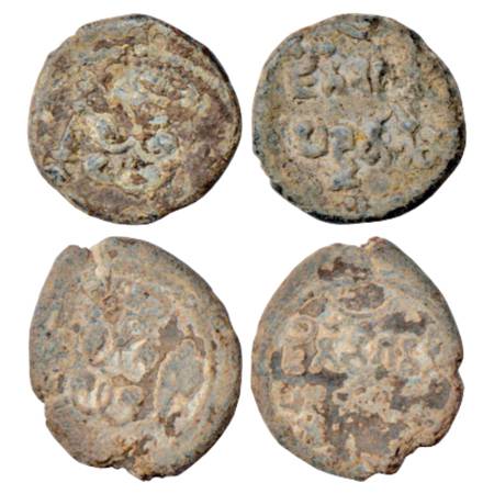 Feudatories of the Guptas, two inscribed Lead Units provisionally attributed to the Aulika