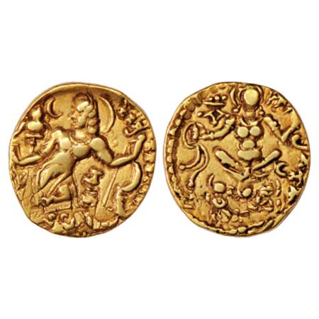 Gupta Empire, Chandra Gupta II (375-415 AD), Gold Dinar, 'Archer' type, Altekar Class II, 