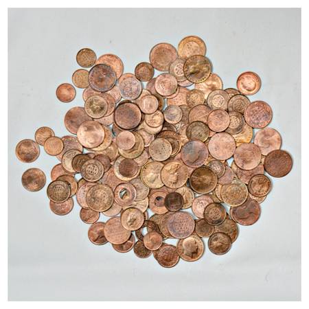 A group of 159 Copper Coins , includes East India Company and British India, various denom