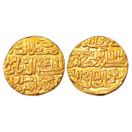 Sultans of Delhi, Tughluqs, Muhammad bin Tughluq (1325-1351 AD), Gold Dinar, 11.03g. Delhi