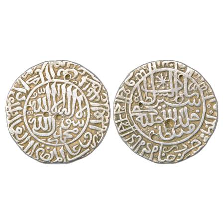 Sultans of Delhi, Suris, Sher Shah (1538-1545 AD), Silver Rupee, Chunar Mint, AH 949, G&G 