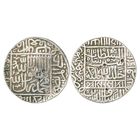 Sultans of Delhi, Suris, Sher Shah (1538-1545 AD), Silver Rupee, Ranthambhor Mint, in left