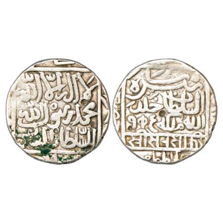 Sultans of Delhi, Suris, Sher Shah (1538-1545 AD), Silver Tanka, Shergarh Mint, AH 945, si