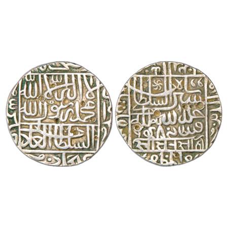 Sultans of Delhi, Suris, Sher Shah (1538-1545 AD), Silver Rupee 'Jahanpanah' type, AH 948,