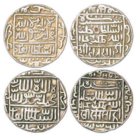 Sultans of Delhi, Suris, Sher Shah (1538-1545 AD), Silver Rupee (2), Mintless (Bengal) typ