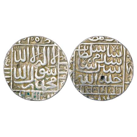 Sultans of Delhi, Suris, Islam Shah (1545-1552 AD), Silver Rupee, Chunar Mint, date omitte