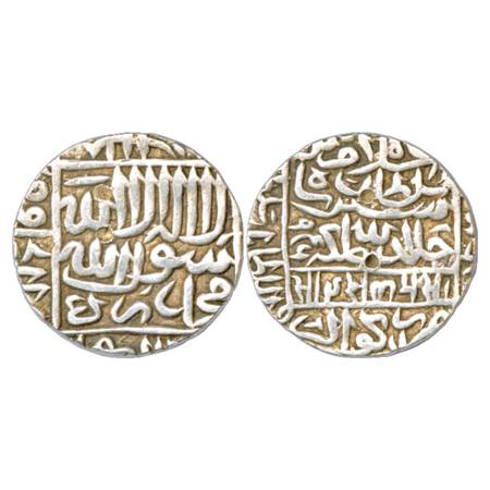 Sultans of Delhi, Suris, Islam Shah (1545-1552 AD), Silver Rupee, Gwaliar Mint, AH 956, G&