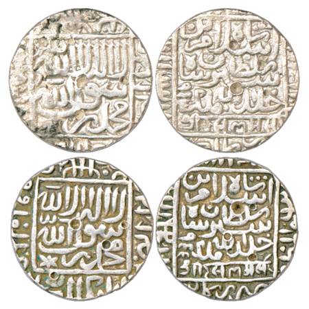 Sultans of Delhi, Suris, Islam Shah (1545-1552 AD), Silver Rupee (2), Kalpi Mint, AH 953, 
