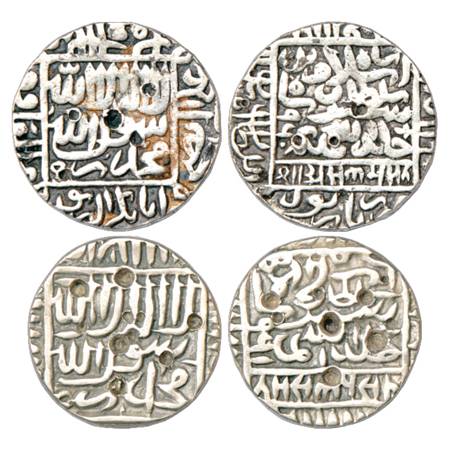 Sultans of Delhi, Suris, Islam Shah (1545-1552 AD), Silver Rupee (2), Narnol Mint, AH 960,