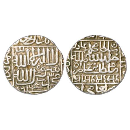 Sultans of Delhi, Suris, Muhammad Adil Shah (1552-1556 AD), Silver Rupee, Chunar Mint, AH 