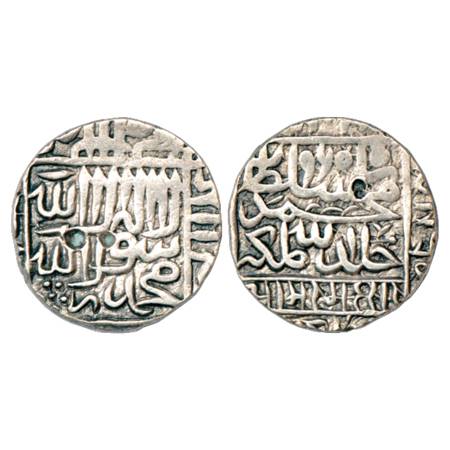 Sultans of Delhi, Suris, Muhammad Adil Shah (1552-1556 AD), Silver Rupee, Gwaliar Mint, AH