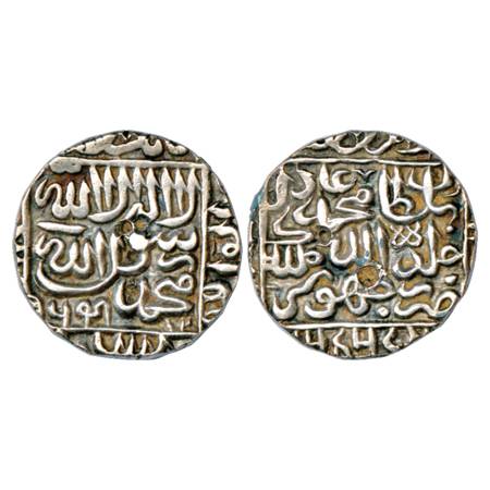 Sultans of Delhi, Suris, Muhammad Adil Shah (1552-1556 AD), Silver Rupee, Jhusi Mint, AH 9