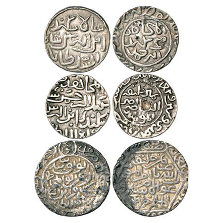 Sultans of Bengal, Sikandar Bin-Ilyas Shah (1357-1389 AD), Silver Tanka (3), 1x al-Balad F