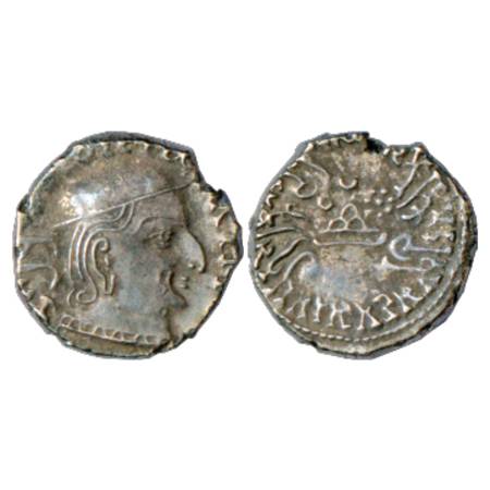 Western Kshatrapas, Yashodaman I s/o Damsena (238 AD), Kardamaka Family, Silver Drachma, M