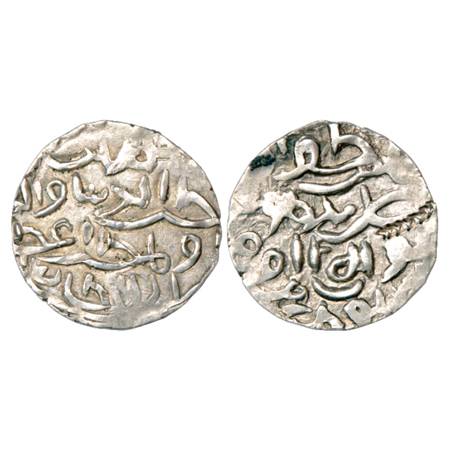 Sultans of Bengal, Qutb al-Din Azam Shah (1432-1433 AD), Silver Tanka, al-mu'ayyad legend,