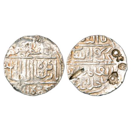 Sultans of Bengal, Rukn al-Din Barbak Shah (1459-1474 AD), Silver Tanka, NM/ND, 'Three Cha