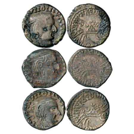 Western Kshatrapas, Vijayasena s/o Damsena (238-239 AD), Kardamaka Family, Silver Drachma 