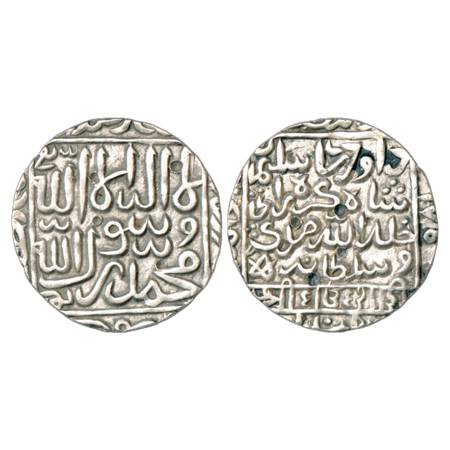 Sultans of Bengal, Daud Shah Karnani (1572-1576 AD), Silver Rupee, Tanda? Mint, AH 981, di