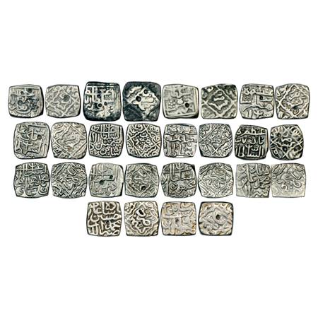 Sultans of Kashmir, Silver Sasnu (14), Kashmir Mint, Zain al-Abidin, AH 842, G&G K9, Haida