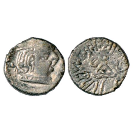 Western Kshatrapas, Vishasimha II s/o Rudrasena II (275-280 AD), Kardamaka Family, Silver 