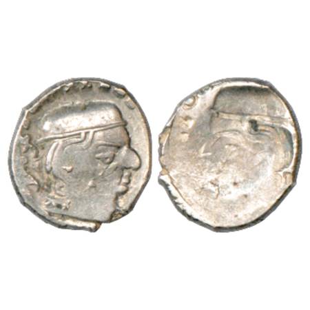 Western Kshatrapas, Bhartrudaman s/o Rudrasena II (276-282 AD), Silver Drachma, SE 214, 2.