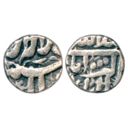 Akbar (1556-1605 AD), Silver 1/10th Rupee or 'Dassa', mint-name off the flan but most like