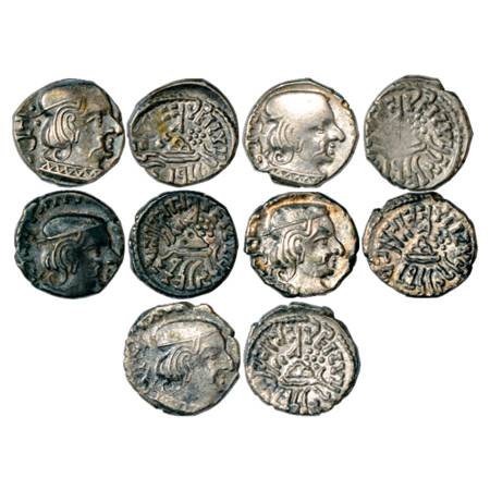 Western Kshatrapas, Rudrasimha II s/o Svami Jivadaman (304-316 AD), Kardamaka Family, Silv
