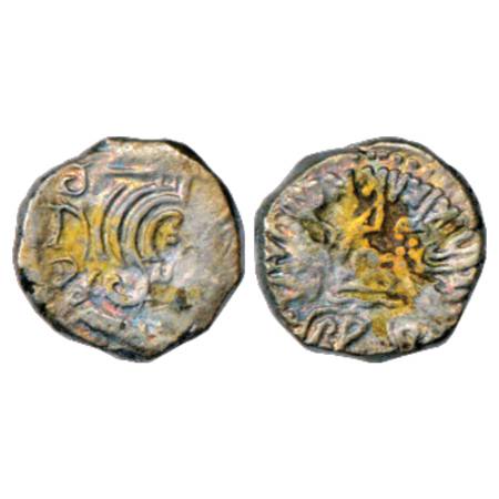 Western Kshatrapas,Svami Rudrasimha III s/o Svami Satyasimha (378-385 AD), Silver Drachma,