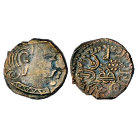 Western Kshatrapas, Svami Rudrasimha III s/o Svami Satyasimha (378-385 AD), Silver Drachma