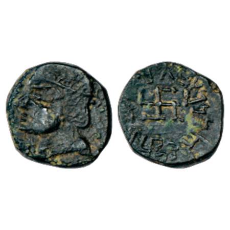 Parata Rajas of Sindh and Baluchistan, Koziya son of Kozana (200-225 AD), Billon Drachm, 2