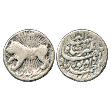 Jahangir (1605-1627 AD), Silver Zodiacal Rupees, 'Leo' Sign, Ahmadabad Mint, AH 1027/RY 13